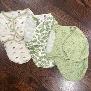 3 pack Dino swaddles